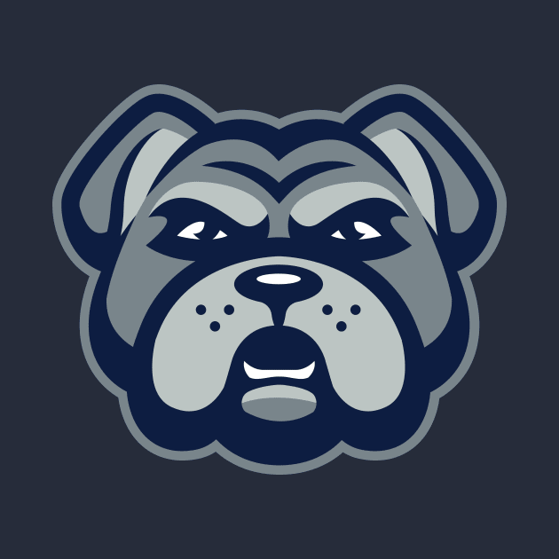 New England Bulldog Pride: Sports Mascot T-shirt for Die-Hard Fans by CC0hort