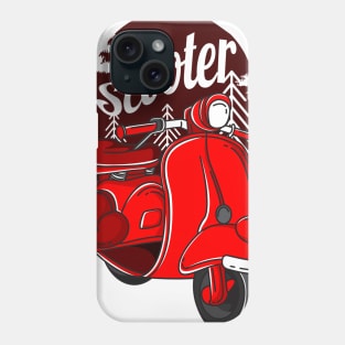 Red Scooter Phone Case