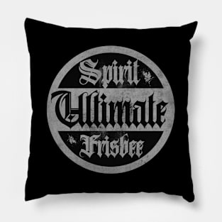 Ultimate Frisbee Spirit BW Pillow