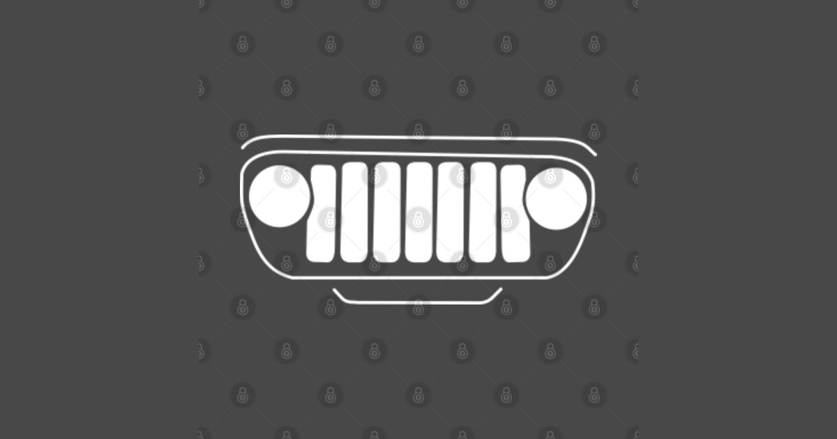 Jeep Grill Jeep Wrangler Body Niemowlęce TeePublic PL