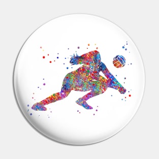 Volleyball girl Pin