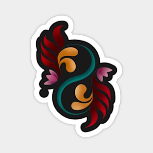 Floral motif Magnet