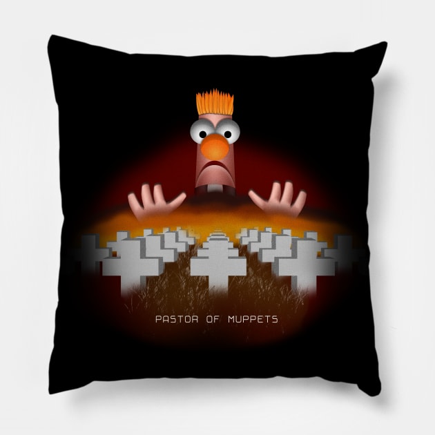 Pastor of Muppets Pillow by Scradge