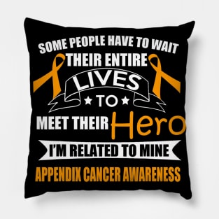 Support Appendix Cancer Awareness Pillow