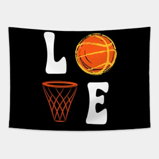 Basketball Love Tapestry