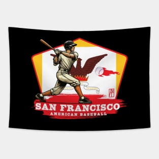 USA - American BASEBALL - San Francisco - Baseball home - San Francisco baseball Tapestry