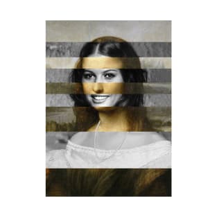 Mona Lisa by Leonardo da Vinci and Claudia Cardinale T-Shirt