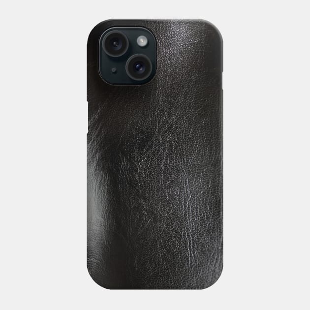 Black Leather Face Mask Phone Case by BlackCoffeeCake