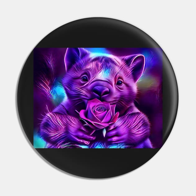 Purple Wombat love Pin by J7Simpson