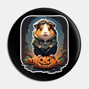 cute guinea pig with pumpkins Pin