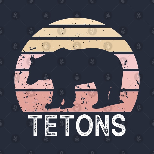 Tetons Retro Bear by esskay1000