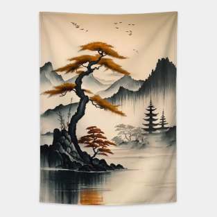 Japanese Landscape Tapestry