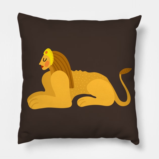 Toon Sphinx Pillow by AV Designs