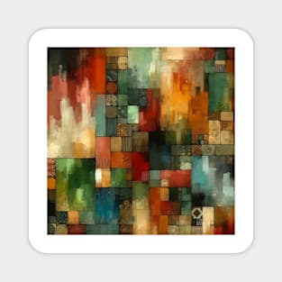 Painted Squares Magnet