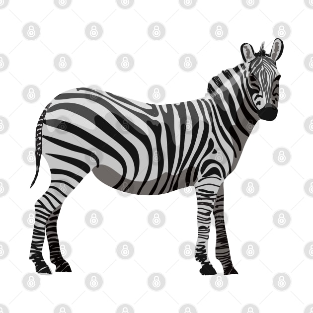 Zebra - Cute Zebra by KC Happy Shop