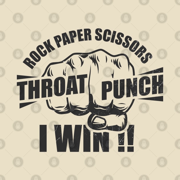 Rock Paper Scissors if I Win Throat Punch by Clawmarks