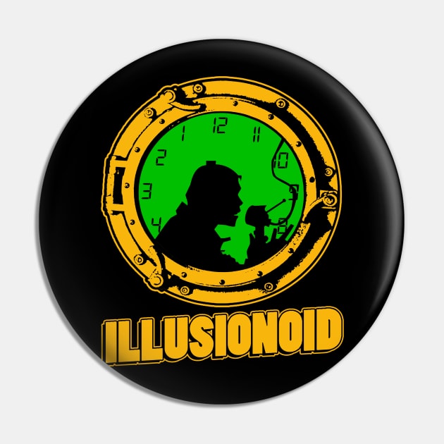 Illusionoid Logo Pin by baronvonnug