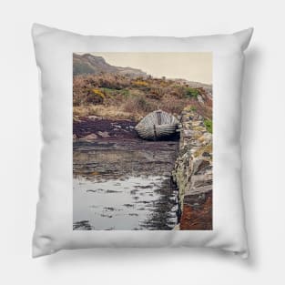 Boat near Rock Island, County Cork, Ireland Pillow