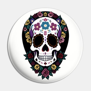 Day of the Dead Skull 02 Pin