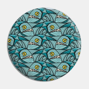 Escher fish pattern II Pin