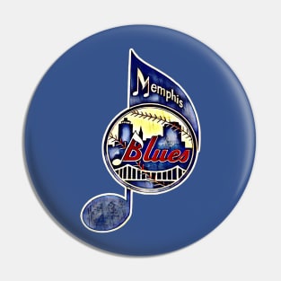 Memphis Blues Baseball Pin