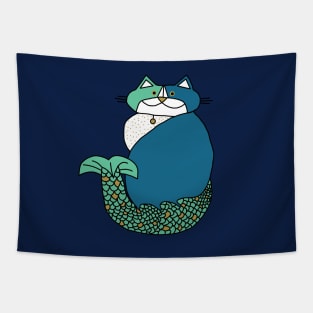 Kevin MerCat the Cat Mermaid Tapestry