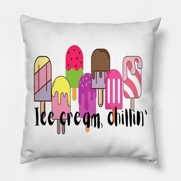 Ice Cream Chillin Pillow by BRIJLA