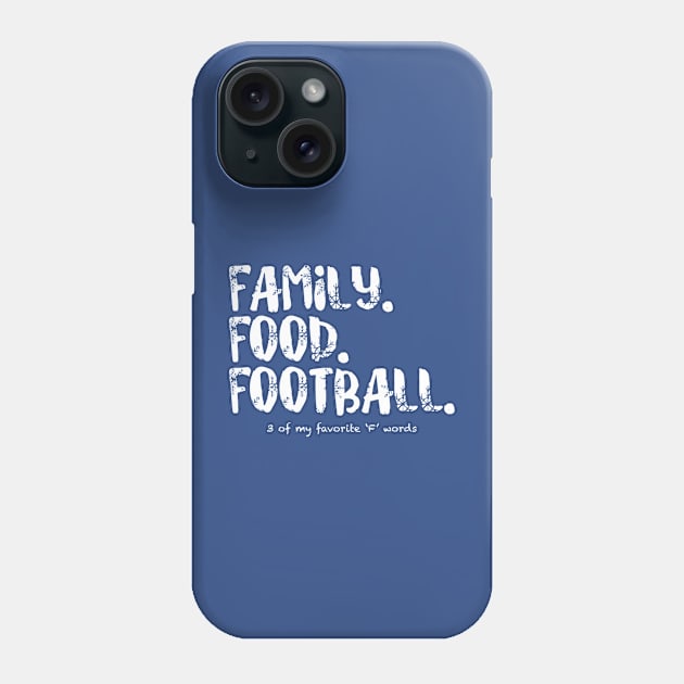 Fall season: Family Food Football Phone Case by Walters Mom