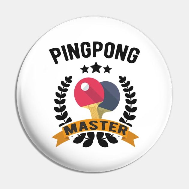 Pingpong Master Pin by KC Happy Shop