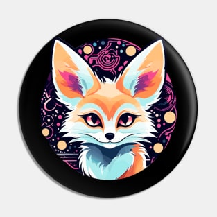 Fennec Fox Illustration Pin