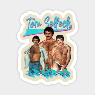 Tom Selleck Retro Magnum pi || 80s Aesthetic Magnet