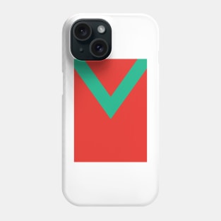 Glentoran 1965 Retro Red and Green Chevron Phone Case