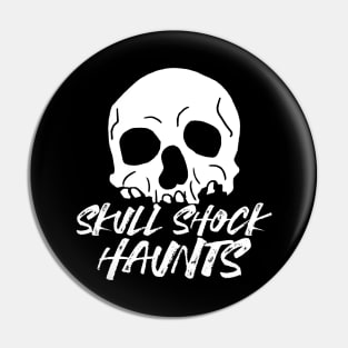 Haunting Shadows: Striking Halloween Skull Design Pin