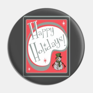 Happy Holidays Pin