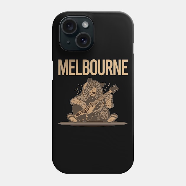 Brown Bear Guitar Melbourne Phone Case by rosenbaumquinton52