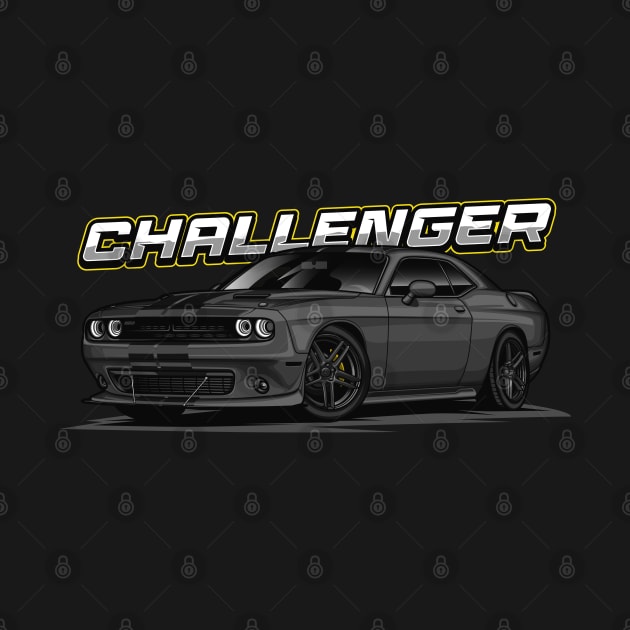 American Muscle Challenger (Gloss Pitch Black) by Jiooji Project