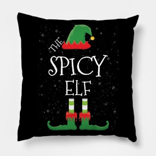 SPICY Elf Family Matching Christmas Group Funny Gift Pillow