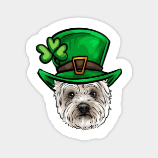 St Patricks Day Westie Magnet