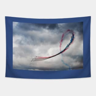 Red Arrows aerobatic display Tapestry