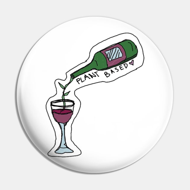 Plant Based: Red Wine Pin by bailezell