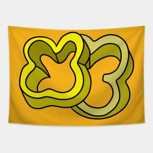 Yellow Bell Pepper Slices Tapestry