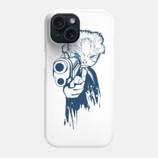 Cat Pointing A Gun Phone Case