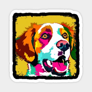 Brittany Pop Art - Dog Lover Gifts Magnet