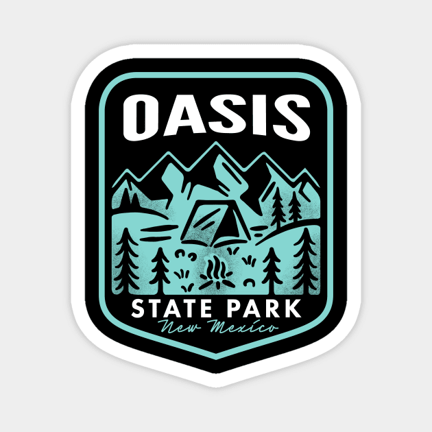 Oasis State Park New Mexico Magnet by HalpinDesign