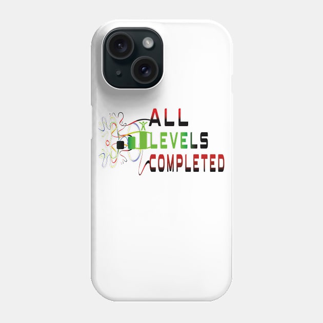 ALL LEVELS Completed 100% Phone Case by TOPTshirt