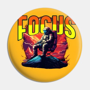 Stay Focused, Motivation design Pin