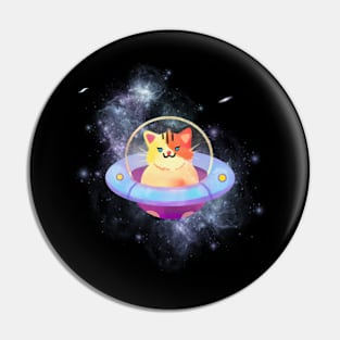 Cute Space Cat Pin