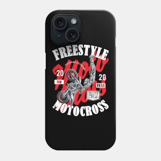 Freestyle Motocross FMX No Fear red Phone Case