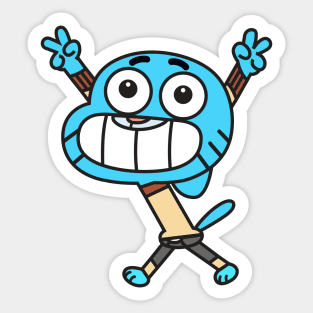 The amazing world of Gumball, Gumball and Darwin, What the what  Sticker  for Sale by karamram