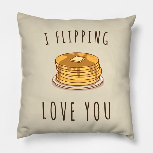 I Flipping Love You Pillow by PopCycle